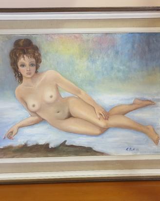 DUADRO DIPINTO DONNA NUDA