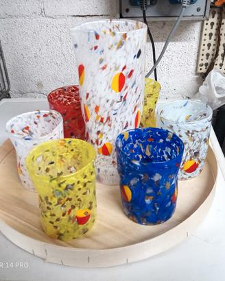Bicchieri "Goti" vetro di Murano 