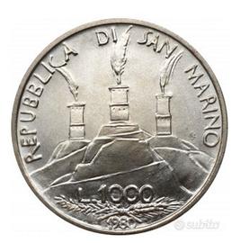 Moneta Argento San Marino con attestato garanzia