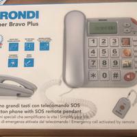 Telefono BRONDI per anziani con cicalina SOS 