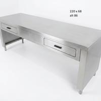 Tavolo da lavoro professionale in acciaio inox