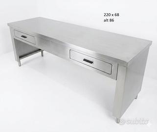 Tavolo da lavoro professionale in acciaio inox