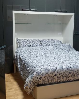 camera da letto grigio canna di fucile lucido