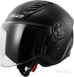 LS2 Casco Moto Of562 Airflow, Nero opaco, L