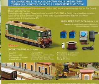 Plastico treno Hachette scala H0