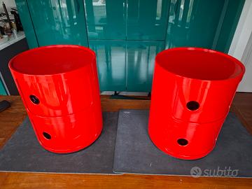 comodini Kartell rossi