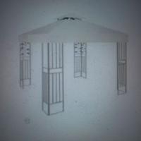 🌿 Gazebo da Giardino 2,4 x 2,4 m con 4 Pilastri V