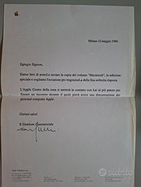 LIBRO MACINTOSH + LETTERA