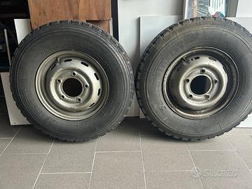 coppia cerchi e gomme Fiat Campagnola