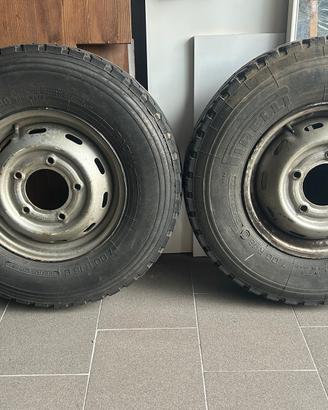 coppia cerchi e gomme Fiat Campagnola