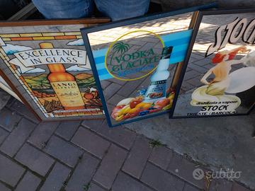 quadro a specchio bar Stock Brandy