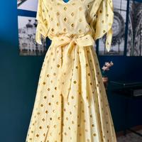 Abito vintage originale "80s does 50s" cotone