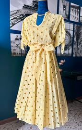 Abito vintage originale "80s does 50s" cotone