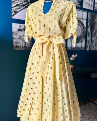 Abito vintage originale "80s does 50s" cotone