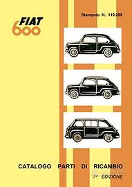 Catalogo Ricambi Fiat Auto epoca Vari Tipi