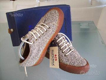 Scarpe donna tipo lana Superga 36 nuove in scatola