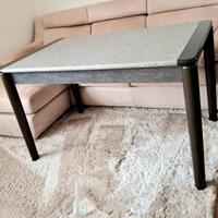 Tavolo grigio e verde allungabile 