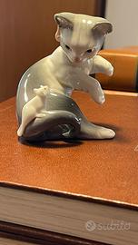 Porcellana lladro gatto e il topo