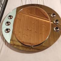 vecchio specchio con porta luci 