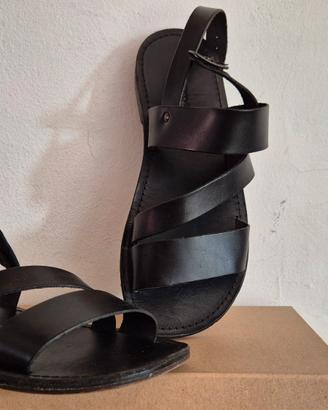 Sandali pelle artigianali n.41