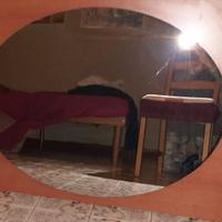 Specchio Grande Da Parete Color Ciliegio 20 Euro