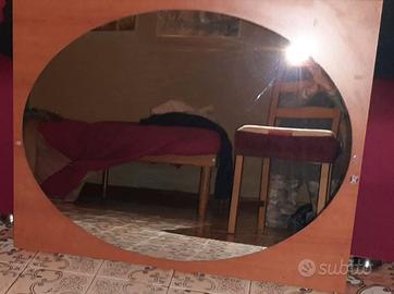 Specchio Grande Da Parete Color Ciliegio 20 Euro