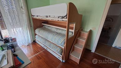 letto a castello tre posti