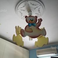 Lampadario artigianale con orsetti