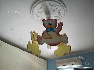 Lampadario artigianale con orsetti