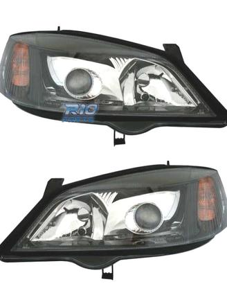 FARI XENON PER OPEL ASTRA G 97-04 FONDO NERO