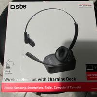 Cuffia SBS Wireless Mono Headset con base