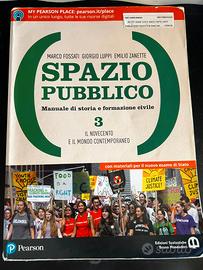 Libro di storia "Spazio Pubblico 3" – ISBN 9788869