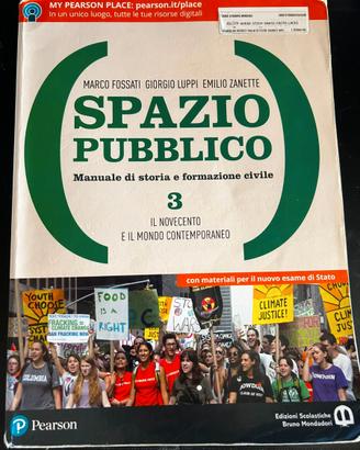 Libro di storia "Spazio Pubblico 3" – ISBN 9788869