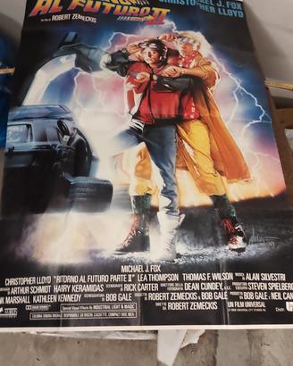 locandina originale cinema ritorno al futuro 2