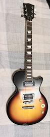 Chitarra elettrica Donner sunburst tipo Les Paul