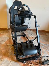 Postazione simulatore volante pedaliera ps 4 e 5