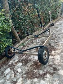 Carrello alaggio barca gommone inox acciaio