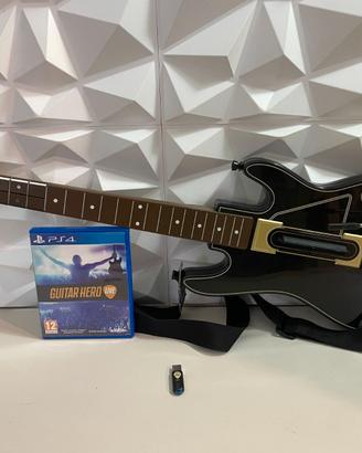Guitar Hero Live PS4 completo chitarra ricevitore
