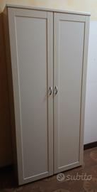 scarpiera in legno bianca
