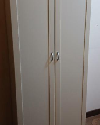 scarpiera in legno bianca