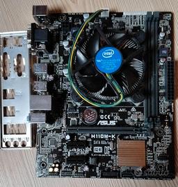 N°2 Scheda Madre ASUS H110M-K + intel i3-6100