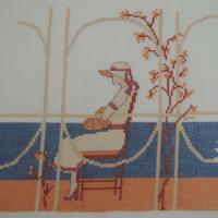 Olga Al Mare Ricamo A MANO PUNTO CROCE
