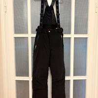 Pantaloni da sci Vuarnet neri con bretelle