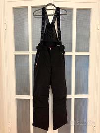 Pantaloni da sci Vuarnet neri con bretelle