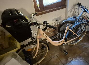 bicicletta da donna rosa 