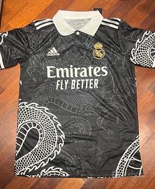 Maglia da calcio Taglia S Drago Real Madrid Nera