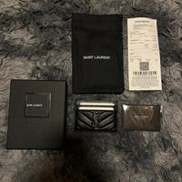 Portacarte Saint Laurent (YSL) in pelle nera