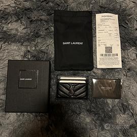 Portacarte Saint Laurent (YSL) in pelle nera