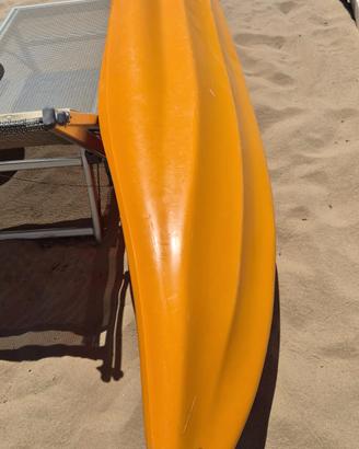 canoa singola in polietilene pagaia inclusa 