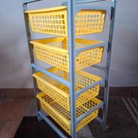 Carrello a 4 cestelli GioStyle